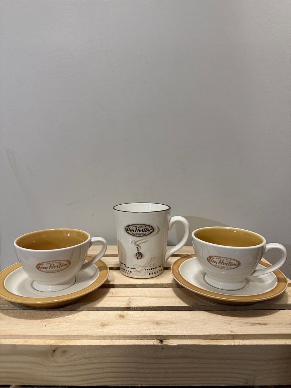 Tim Horton’s Collectible Limited Edition Ceramic Coffee Cup & Mug Set